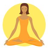 yoga meditation lady